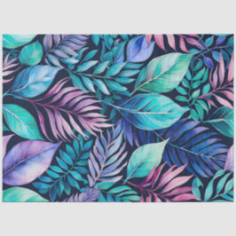 Papel Colorido Tecido de Arte Botânica