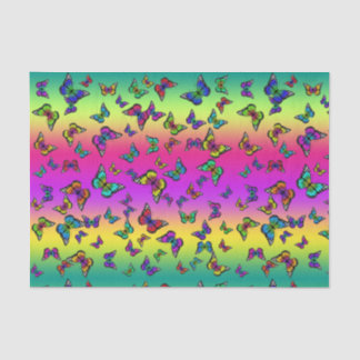 Papel Colorido Tecido de Borboleta