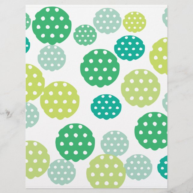 Papel com Círculo Pontilhado Verde: (Frente)