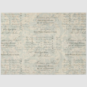 Papel Companheiro de Decoupage Ephemera Peacock