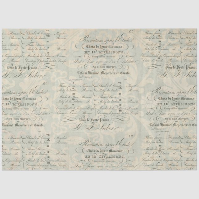 Papel Companheiro de Decoupage Ephemera Peacock (Frente )