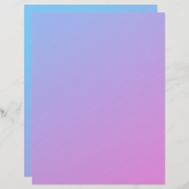 Papel cor-de-rosa a azul no Artesanato do Reciclad (Frente/Verso)