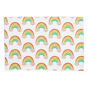 Papel Cortado Arco-Íris E Nuvens Rosa