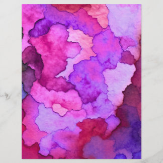 papel craft em estilo aquarela colorido 8.5x11"