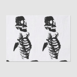 Papel de 10 lb personalizado, SKELETON branco