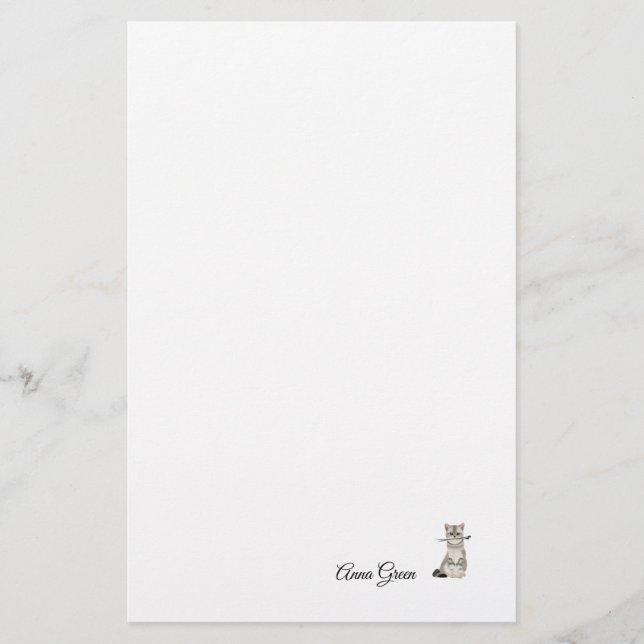 Papel de Agulha Simples de Papelaria de Knitting d (Frente)