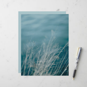 Papel de álbum de recortes da costa do oceano azul