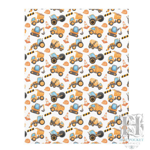 Papel de Álbum de Recortes de Caminhão de Construç