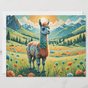 Papel de Álbum de Recortes de Lhama de Conto de Fa