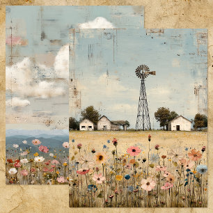PAPEL DE ALBUM DE RECORTES DE MÍDIA MISTA COUNTRY 