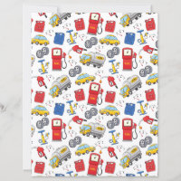 Papel de Álbum de Recortes de Posto de Gasolina