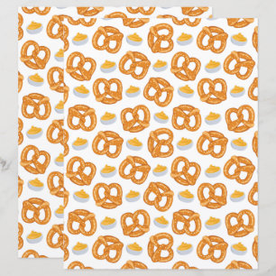 Papel de Álbum de Recortes de Pretzels e Queijo