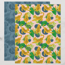 Papel de Álbum de Recortes do Guepardo