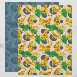 Papel de Álbum de Recortes do Guepardo