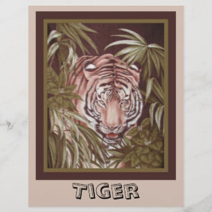 Papel de Álbum de Recortes do Tigre