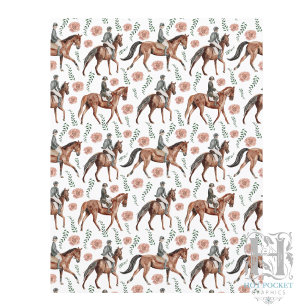 Papel de Álbum de Recortes Equestre