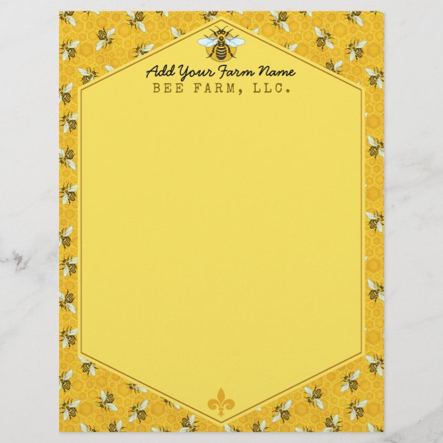 Papel de Apiário de Abelhas Honeycomb Bumble Fazen (Frente)