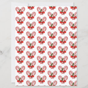 Papel de artesanato de Natal canas de açúcar