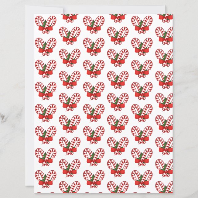Papel de artesanato de Natal canas de açúcar (Frente)