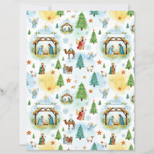 Papel de artesanato de Natal da Natividade