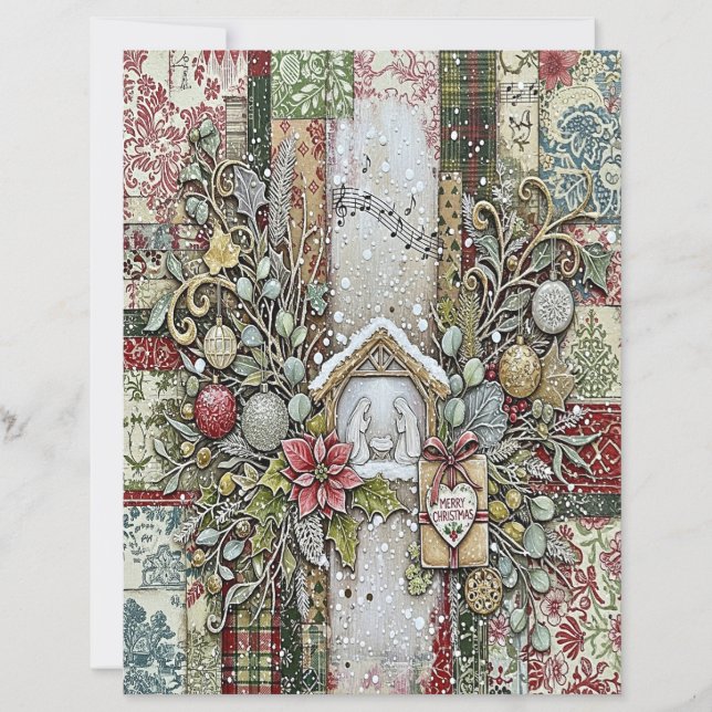 Papel de artesanato de Natal da Natividade (Frente)