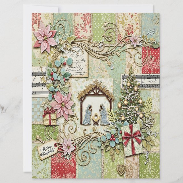Papel de artesanato de Natal da Natividade (Frente)
