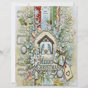 Papel de artesanato de Natal da Natividade