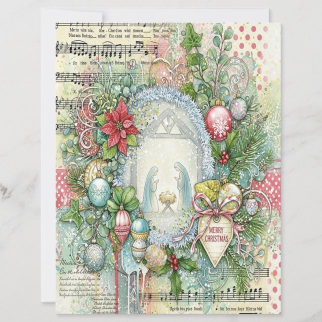 Papel de artesanato de Natal da Natividade (Frente)