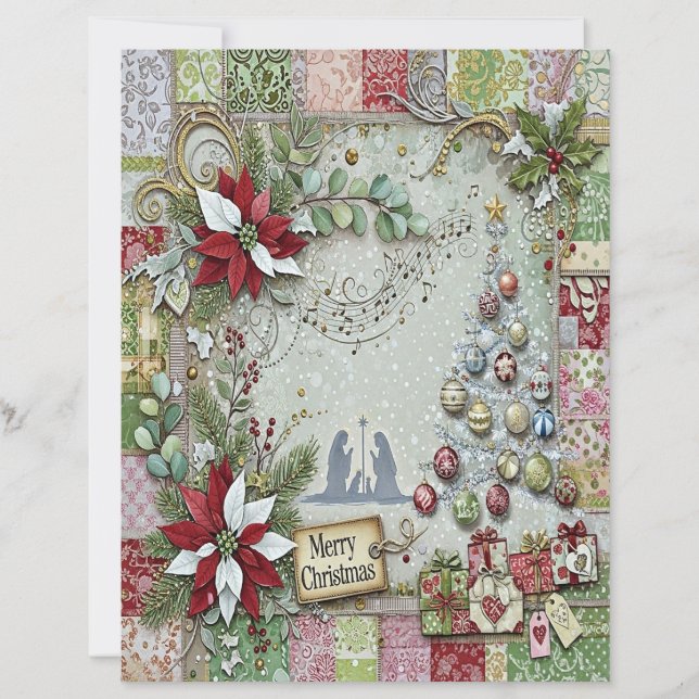Papel de artesanato de Natal da Natividade (Frente)