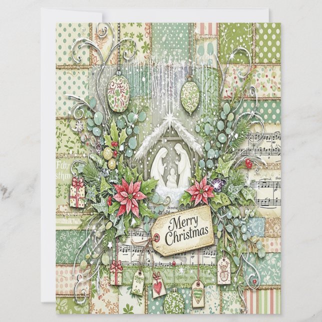 Papel de artesanato de Natal da Natividade (Frente)