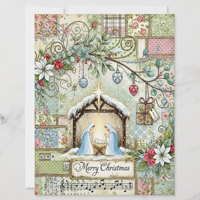 Papel de artesanato de Natal da Natividade (Frente)