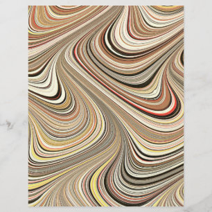 Papel de Artesanato e pintura em espiral do padrão