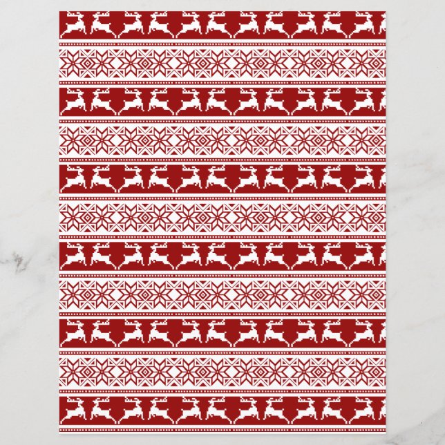 Papel de Artesanato para as Nórdicas de Natal Esca (Frente)