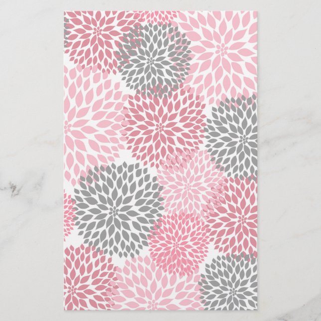 Papel de artesanato para Cinzas rosa Dahlia Scrapb (Frente)