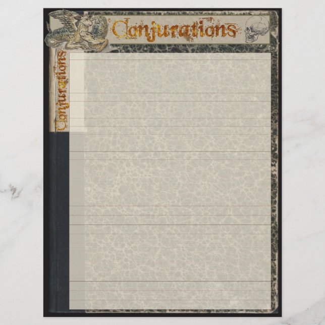 Papel de assistentes de CONJURAÇÕES (Frente)