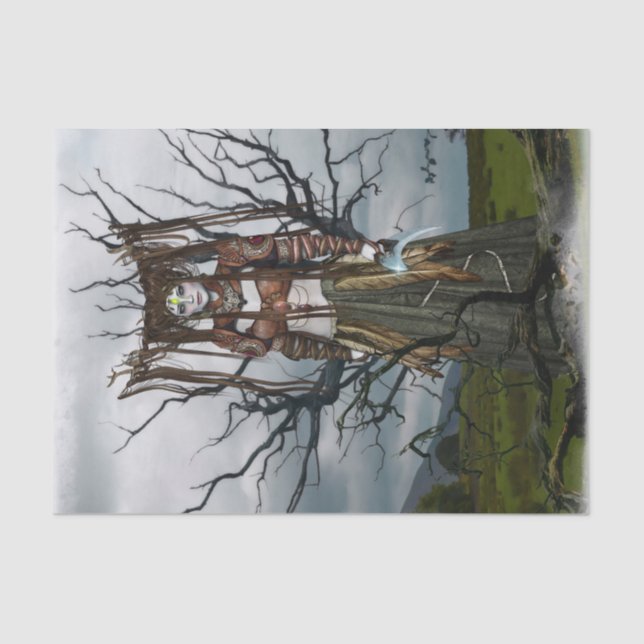 papel de bruxa fada fantasma (Frente )