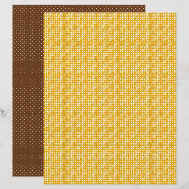 Papel de Caderno de Pontos Vintage Abelha Mel (Frente/Verso)