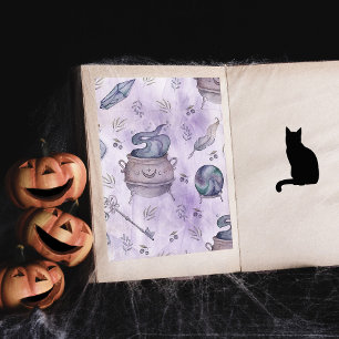 Papel de Caderno de Recortes da Poção de Bruxa