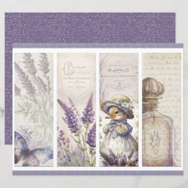 Papel de Caderno Lavanda Vintage
