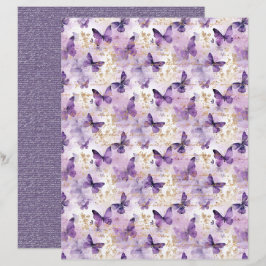 Papel de Caderno Lavanda Vintage