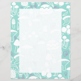 Papel de Carta Aqua Mushroom