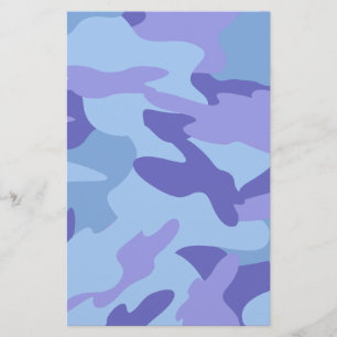 Papel de carta/Artesanato do Camo Azul