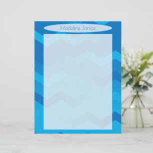 Papel de Carta Azul na Impressora