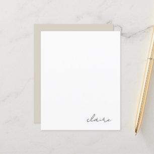 Papel de Carta com Nome Personalizado