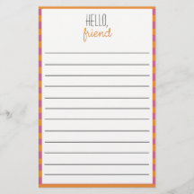 Papel De Carta Cor De Rosa E Laranja