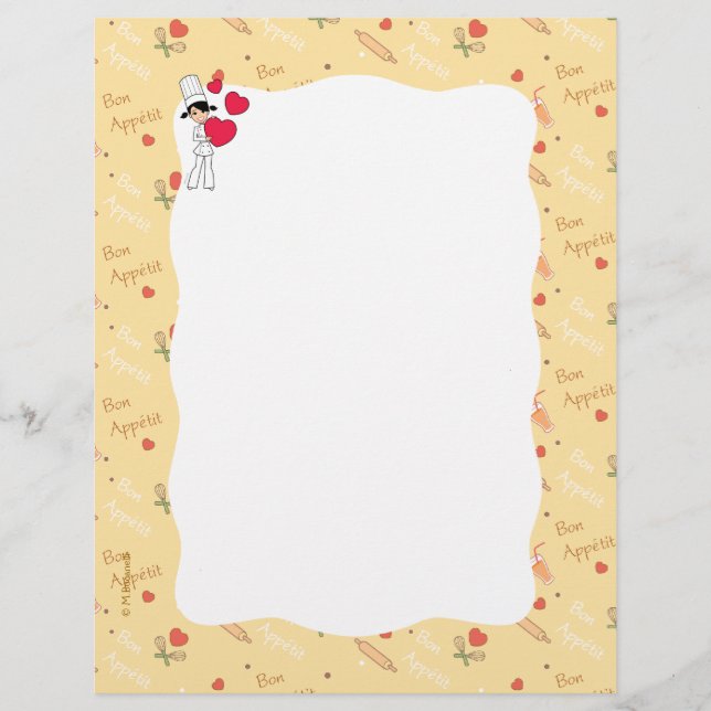 Papel de Carta Culinário (Frente)