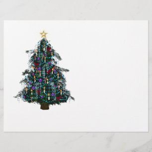 Papel de carta da Árvore de Natal