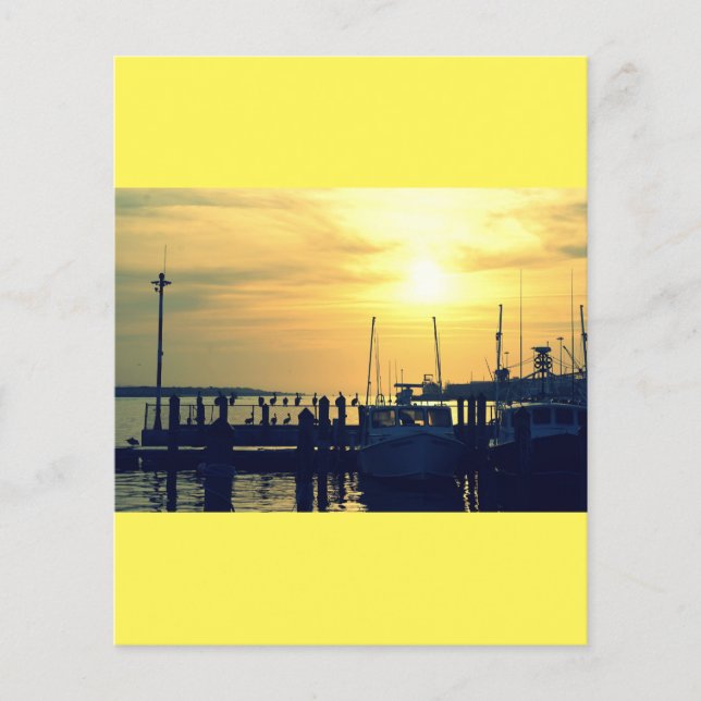 Papel de carta de Cais de Pesca (Frente)