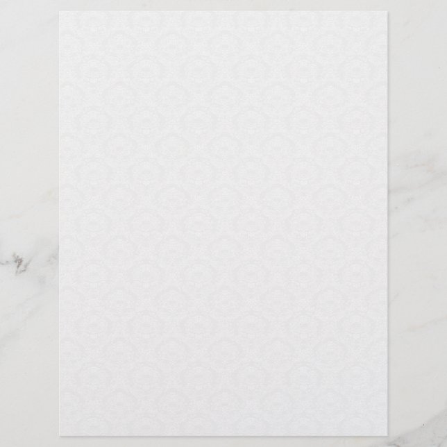 Papel de Carta de Casamento tema damasco (Frente)