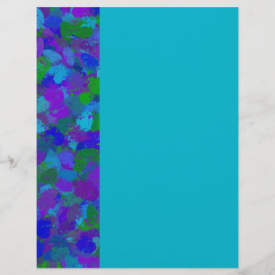 Papel de Carta de Cor do Peacock